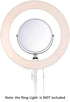 Neewer 8 inches/20 Centimeters Glass Double-Sided Selfie Magnified Circular Makeup Mirror with Adapter for 18 inches Ring Light, Selfie, Portrait, Makeup