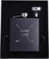 Golf Birdie Juice Flask, Funnel and Gift Box - Great Chirstmas, Birthday, Valentines Gift for Golfers (Black)