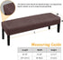 Fuloon Velvet Dining Room Bench Covers for Dining Room, Stretch Spandex upholstered Bench Slipcover, Removable Washable Bench Protectors ,Protector for Living Room, Bedroom, Kitchen (Coffee)