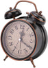 Christmas Carnival Boquite Old Fashioned Alarm Clock, Retro Mechanical Alarm Clock, Old Alarm Clock Traditional Alarm Clock with Night Light (Black)