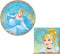 Cinderella Themed Party Supplies: Bundle Includes Round Dinner Paper Plates and Napkins for 16 People