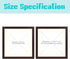 Frametory, 12x12 Picture Frame - Made to Display Pictures 8x8 Photo with Ivory Color Mat - Wide Molding - Built in Hanging Features - Preinstalled Wall Mounting Hardware (12x12, Walnut)