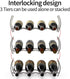 MOCREO Wine Rack, 3-Tier 12 Bottles Stackable Cabinet Wine Organizer Storage Rack freestanding Floor for Cabinet Pantry Holder, Metal