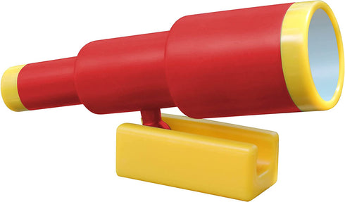Jungle Gym Kingdom Playground Accessories - Red Pirate Ship Telescope for Kids - Plastic Accressory for Outdoor Playhouse, Playset, Backyard Swing Set - Replacement Parts for Treehouse