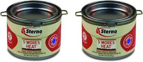 Sterno S'mores Heat Fuel Cans (2 Pack), Silver