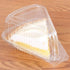 50 Cake Slice Containers with Lids | Hinged Medium Disposable Plastic Cake Containers | Clear Cheesecake Container, Individual Cake Pie Slice Boxes for Flan Dessert Pastry Cookie Snack Fruit Packaging