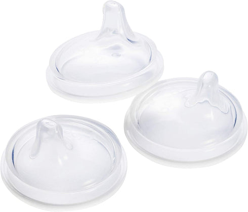 Boon NURSH Silicone Sippy Cup Lid, 6 Months and up (Pack of 3)
