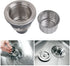 Kitchen Sink Drain 3-1/2 Inch Sink Drain Assembly Kit, Removable Deep Sink Strainer Basket with Sink Stopper/Sealing Lid for Home, Kitchen, Stainless Steel