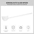 Yardwe Glass Serving Ladle Gravy Tea Ladle Long Handle Glass Spoons for Soup Punch Bowl Sauce Drinks Tea Coffee Kitchen Ladle Spoons (Transparent)