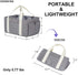 KENBO Baby Diaper Caddy Organizer with Changeable Compartments, Collapsible Nursery Storage Bin for Infant Shower, Portable Tote Bag for Baby Wipes (Gray)