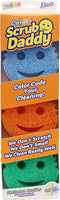 Scrub Daddy Sponge Set - Colors - Scratch-Free Sponges for Dishes and Home, Odor Resistant, Soft in Warm Water, Firm in Cold, Deep Cleaning, Dishwasher Safe, Multi-use, Functional, Ergonomic, 3ct