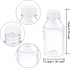 ANECO 30 Pack 4 Ounce Empty Plastic Juice Bottles Reusable Drink Containers with Lids Ideal for Storing Juices, Water and Other Homemade Beverages