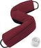 Sunolga 38" Weighted Door Draft Stopper Under Door Noise Air Stopper 2.2LB,Sound Proof Draft Guard for Doors and Windows,Machine Washable - Wine Red