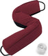 Sunolga 38" Weighted Door Draft Stopper Under Door Noise Air Stopper 2.2LB,Sound Proof Draft Guard for Doors and Windows,Machine Washable - Wine Red