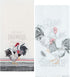 Kay Dee Designs Farmers Market Roosters Kitchen Towels Dishtowels, Set of 2 Tea Towel & Flour Sack Rooster Towels for Farmhouse Kitchen Decor Towels