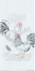 Kay Dee Designs Farmers Market Roosters Kitchen Towels Dishtowels, Set of 2 Tea Towel & Flour Sack Rooster Towels for Farmhouse Kitchen Decor Towels
