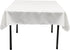 LA Linen Polyester Poplin Washable Square Tablecloth, Stain and Wrinkle Resistant Table Cover 52x52, Fabric Table Cloth for Dinning, Kitchen, Party, Holiday 52 by 52-Inch, White