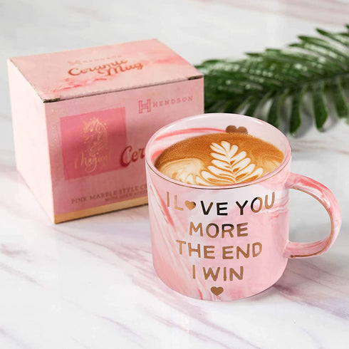 Gifts for Mom Her Girlfriend Wife, 12 oz Coffee Mug for Mom Women, Mothers Day Birthday Anniversary New Year Novelty Mug Gift from Daughter Son boyfriend Husband Funny Valentines Presents