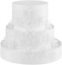 GEORLD 48pcs White Edible Cupcake Snowflakes Cake Toppers Decoration for Winter Frozen Theme Party
