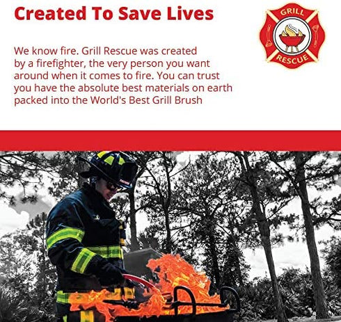 Grill Rescue BBQ Replaceable Scraper Cleaning Head, Bristle Free - Durable and Unique Scraper Tools for Cast Iron or Stainless-Steel Grates, Barbecue Cleaner (Replaceable Scraper Head)