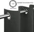 Easy-Going Blackout Curtains for Bedroom, Solid Thermal Insulated Grommet and Noise Reduction Window Drapes, Room Darkening Curtains for Living Room, 2 Panels(52x46 in,Dark Gray)