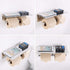 Double Toilet Paper Holder with Shelf Polished Chrome, APLusee SUS304 Stainless Steel Contemporary Bathroom Tissue Roll Holder Cell Phone Storage Rack