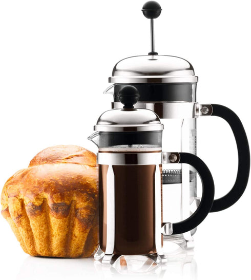 Bodum Chambord French Press Coffee and Tea Maker, 12 Ounce, Chrome