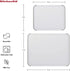 KitchenAid Classic Nonslip 2 Piece Plastic Cutting Board, Set of 2, White