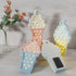 Ice cream Valentine Romance Atmosphere Light , Party Wedding Birthday Party Decoration Kids' Room Battery Operated LED Night Lights (White and Pink)