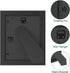 PICFREIM 8x10 Picture Frame Black Set of 2, Solid Wood Picture Frames 8x10 for Tabletop or Wall Display Decoration Photo Frame