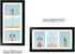 Golden State Art, 7x14 Black Photo Wood Collage Frame with Mat displays (3) 4"x6" Pictures