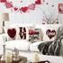 Valentine's Day Pillow Covers 18x18 Set of 4 Buffalo Plaid Heart Love Pillow Cases Sofa