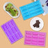 SENHAI 3 Pack Narrow Rectangle Silicone Molds, 12-Cavity Flexible and Non-stick DIY Protein Bars Energy Bar Cereal Bar Maker Chocolate Cake Loaf Brownie Cheesecake Baking Pans - Pink, Blue, Purple
