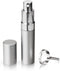 True Martini Atomizer Bar Mister with Refillable Funnel for Vermouth Spray Glass Canister with Stainless Steel Case, 1 Count (Pack of 1), Silver