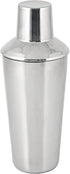 True Retro Cocktail Shaker, 34 Oz Shaker with Jigger Cap & Strainer, Stainless Steel