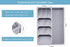 SOMIER Expandable Kitchen Drawer Organizer, Adjustable Cutlery Trays and Utensil Holder, Kitchen Drawer Dividers Storage for Silverware, Flatware, Knives, Spoons, Gray