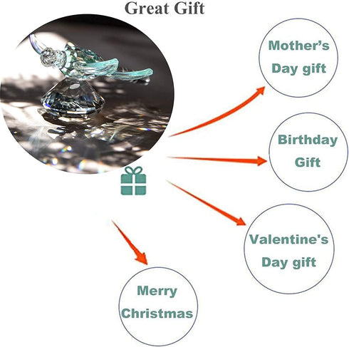 H&D HYALINE & DORA Crystal Dragonfly Figurine Glass Animal Figurines Collectibles Home Decor Paperweight