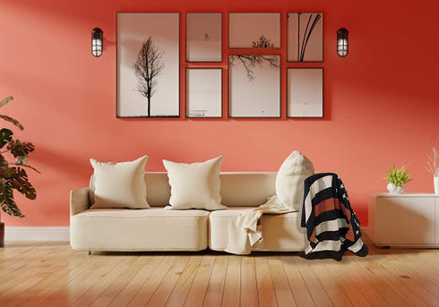 Infinity Republic - Thin Red Line Soft Fleece Throw Blanket - 50x60 Perfect for Living Rooms, bedrooms, Kids' Rooms, Outdoors!