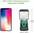 Lepro LED Camping Lantern, Mini Camping Lantern, 350LM, 4 Light Modes, 3 AA Battery Powered Lantern Flashlight for Home, Garden, Hiking, Camping, Emergencies, 2 Packs