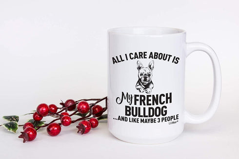 French Bulldog Mom Gifts Mugs For Christmas Women Men Dad Decor Lover Decorations Stuff I Love French Bulldog Coffee Accessories Talking Art Apparel Funny Birthday Gift Products Dog Coffee Cup Mugs