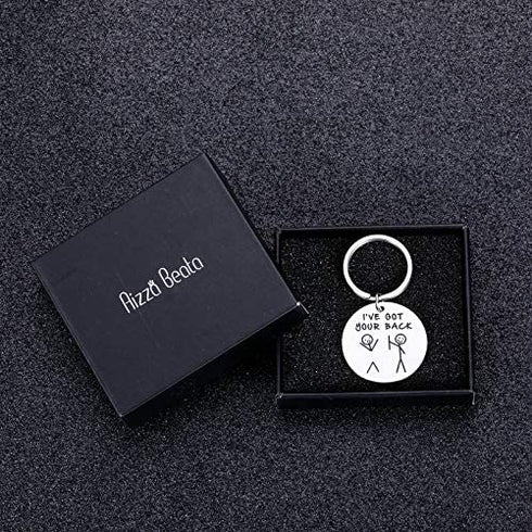 Funny Friendship Gifts Keychain for Best Friend BFF Sisters Birthday Christmas Valentine Gifts for Daughter Son Boys Girls I Got Your Back Graduation for Women Men Gag Present for Besties Brother