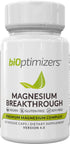 BiOptimizers - Magnesium Breakthrough Supplement 4.0 - Has 7 Forms of Magnesium Like Bisglycinate, Malate, Citrate, and More - Natural Sleep Aid - Brain Supplement - 30 Capsules
