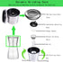 Premium Stainless Steel Salt and Pepper Grinder Set(4 pieces) - Pepper Mill and Salt Mill, Spice Grinder with Adjustable Coarseness, Ceramic Rotor