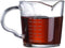 Espresso Shot Glass 3-Ounce Triple Pitcher Barista Double Spouts With Pouring Handle (2 Pack)