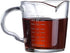Espresso Shot Glass 3-Ounce Triple Pitcher Barista Double Spouts With Pouring Handle (2 Pack)