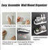 Shower Caddy Wall Mounted 2 Pack Bathroom Organizer Shelves Adhesive Hooks 2PCS (+2PCS Backup), Shower Organiser Corner Bathtub Storage Basket Rack Shelf Bath Holder No Drilling Kitchen Spice Rack