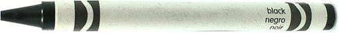 50 Black Crayons Bulk - Single Color Crayon Refill - Regular Size 5/16" x 3-5/8"