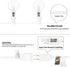 Outdoor String Light 25Feet G40 Globe Patio Lights with 27 Edison Glass Bulbs(2 Spare), Waterproof Connectable Hanging Light for Backyard Porch Balcony Deck Party Decor, E12 Socket Base, White