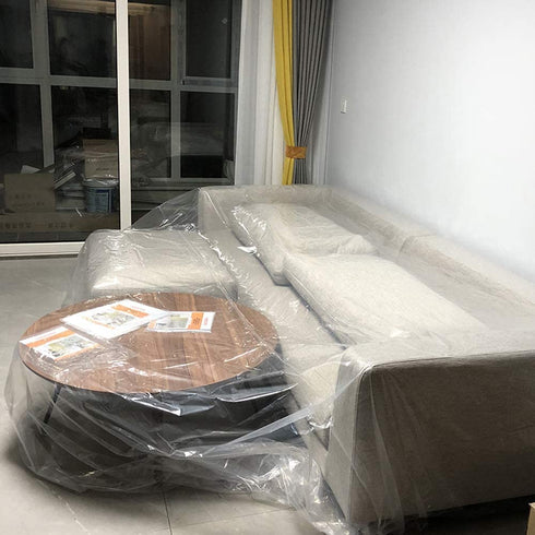 Heavy Duty PEVA Waterproof & Dustproof Sofa Storage Covers Mouldproof Bed Sofa Couch Furniture Protector Cover Shelter For Moving protection And Long Term Storage (HZC182) (XL:118" x 158" (300x400CM))