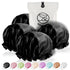 Shower Cap for Men Reusable Extra Large Shower Cap for Women (Black 4 Pack Large) Satin Double Layer EVA Waterproof Long Hair Cap
